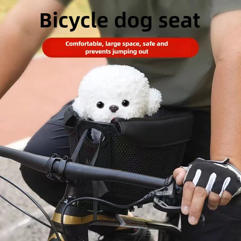 Bicycle Pet Basket Mountain Bike Shopping Basket Road Bike with Dog Cat with Bag Pet Products Dog Carriers & Bags