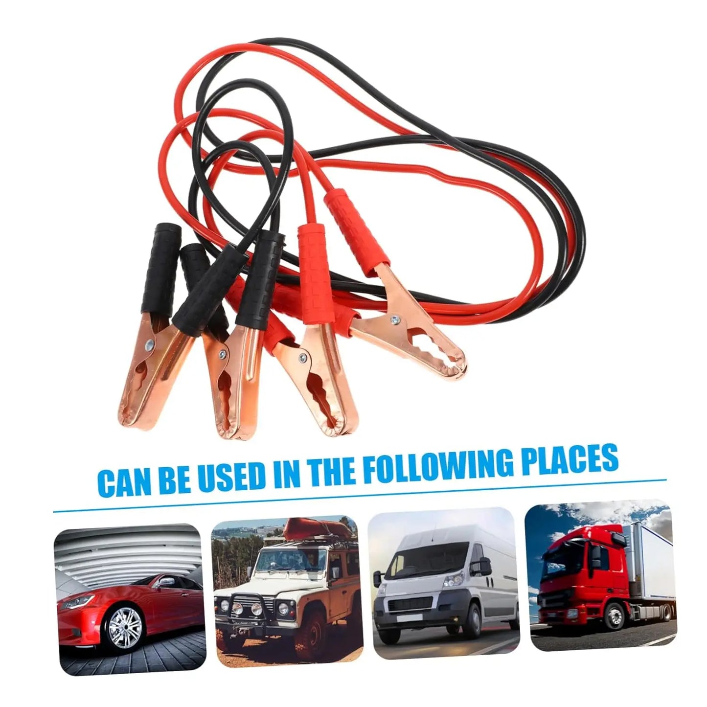 Car Battery Jump Starter Cable | For Car/SUV/Truck | Emergency Ignition | Quick Start Power Booster Cable-1.5m