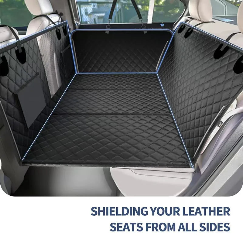 Large Dog Back Seat Extender – Hard Bottom, Foldable