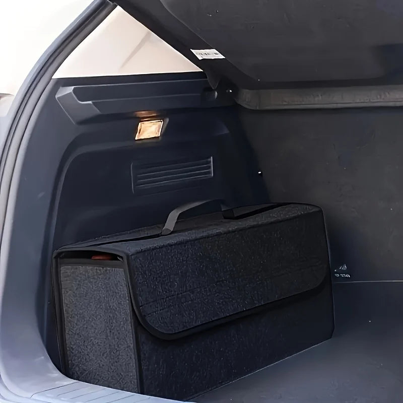 Foldable Car Trunk Organizer – Canvas, Universal Fit