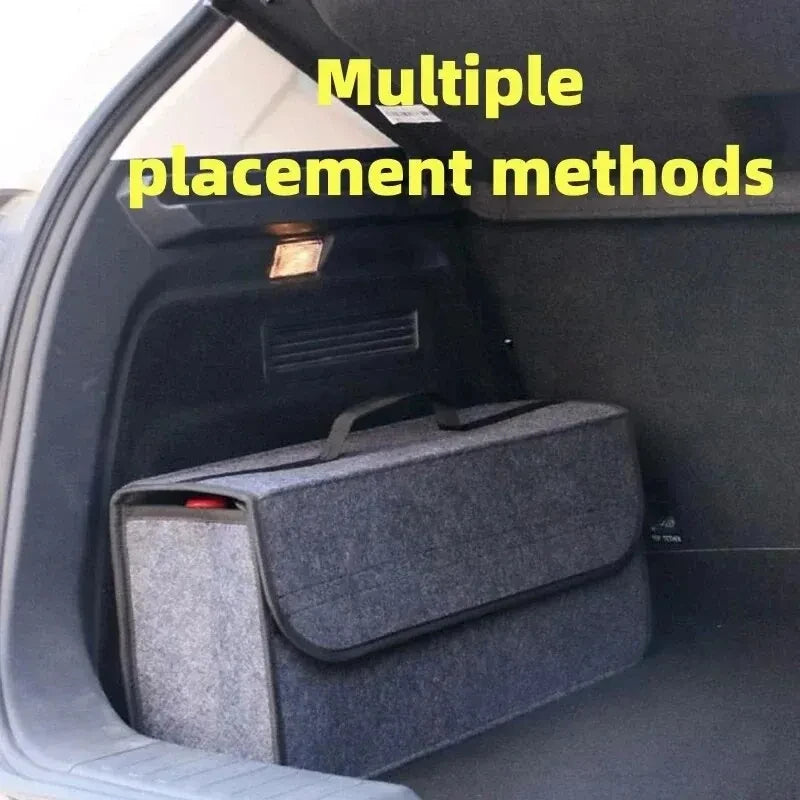 Foldable Car Trunk Organizer – Canvas, Universal Fit