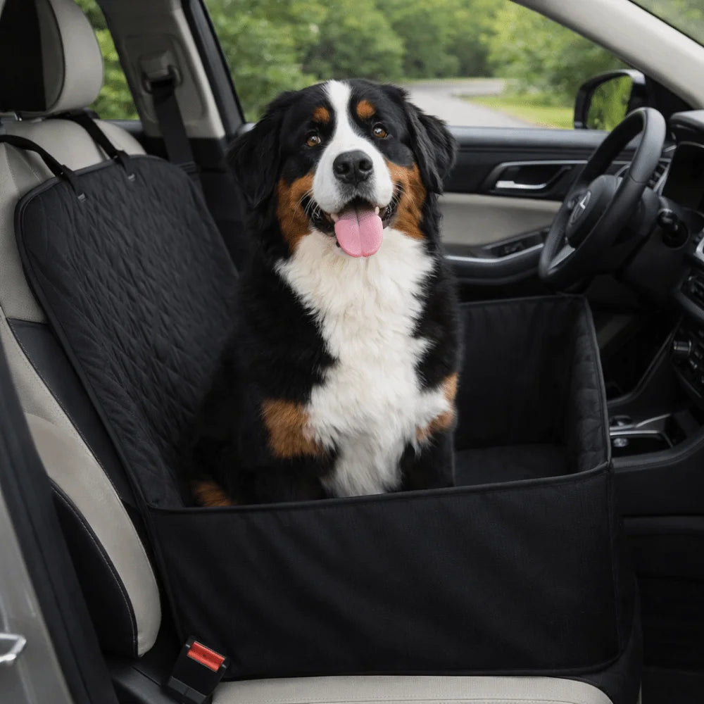 Scratch-Proof Waterproof Pet Car Seat Basket – Non-Slip, All Breeds