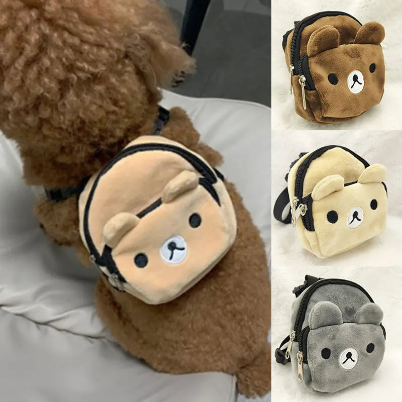 Cute Pet Backpack – Nylon Snack & Treat Bag, 11x14cm