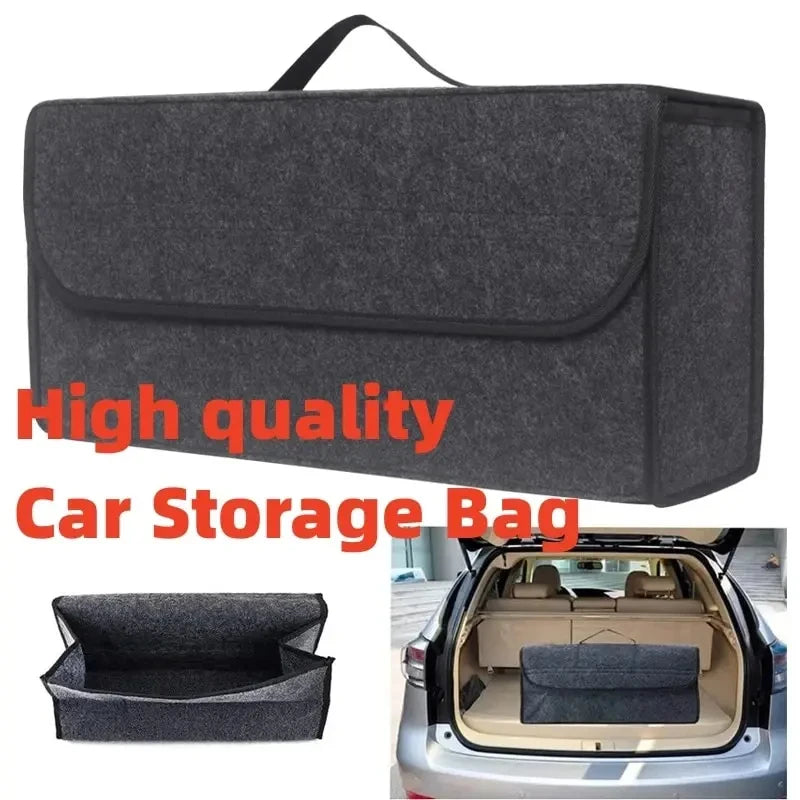 Foldable Car Trunk Organizer – Canvas, Universal Fit