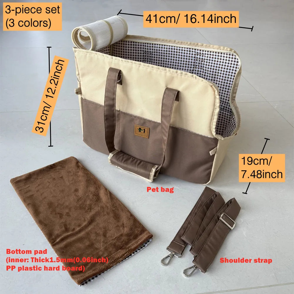 Dog Car Seat Dog Booster Car Seat Cat Carrier Bag Cat Bed for Small Dogs Cats Pet Car Seat with Pad and Straps for Dogs Cats