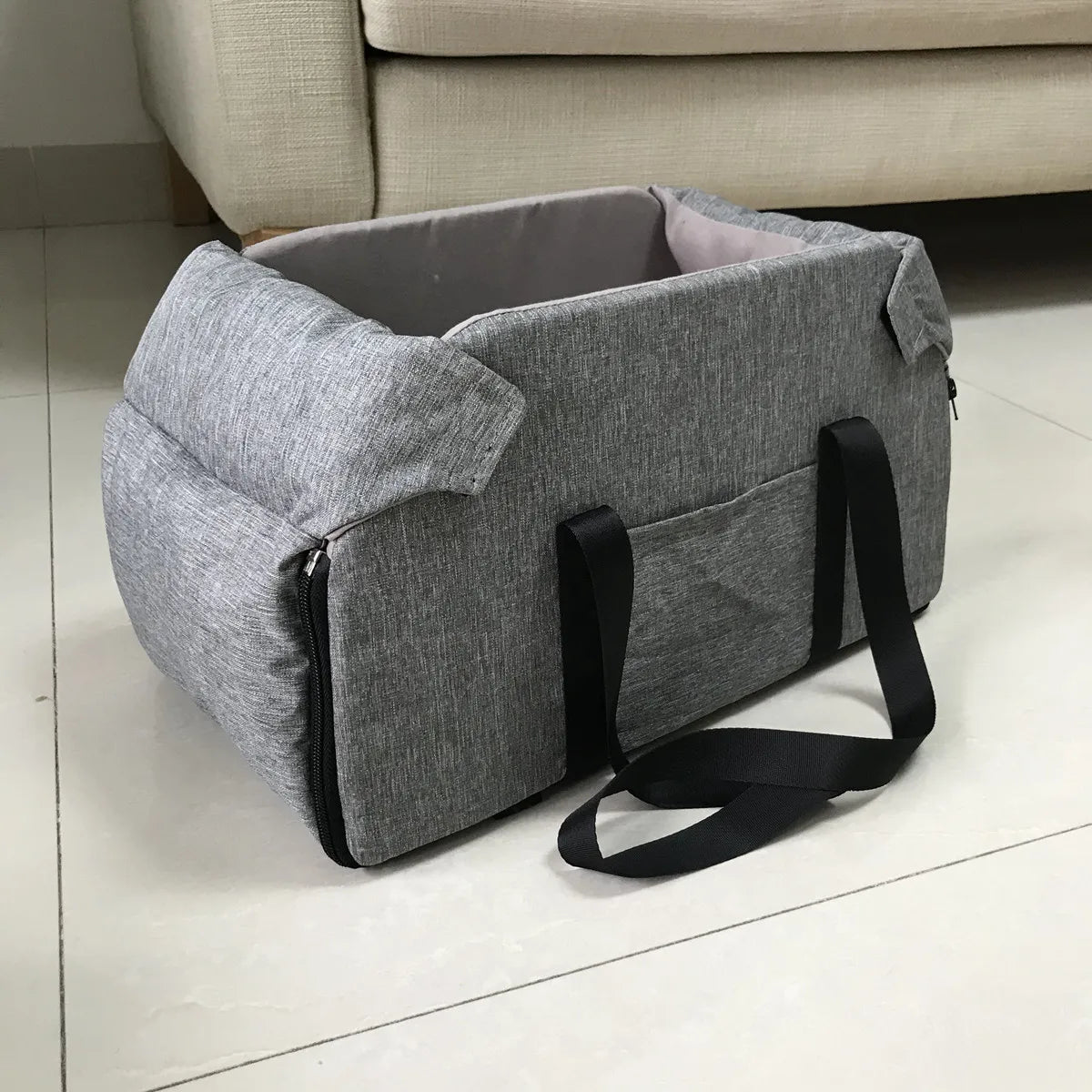 Console Booster Dog Car Seat & Carrier – Small Dogs & Cats, Center Armrest