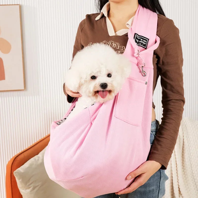 Crossbody Shoulder Sling Pet Carrier Bag – Portable, Up to 7.5kg