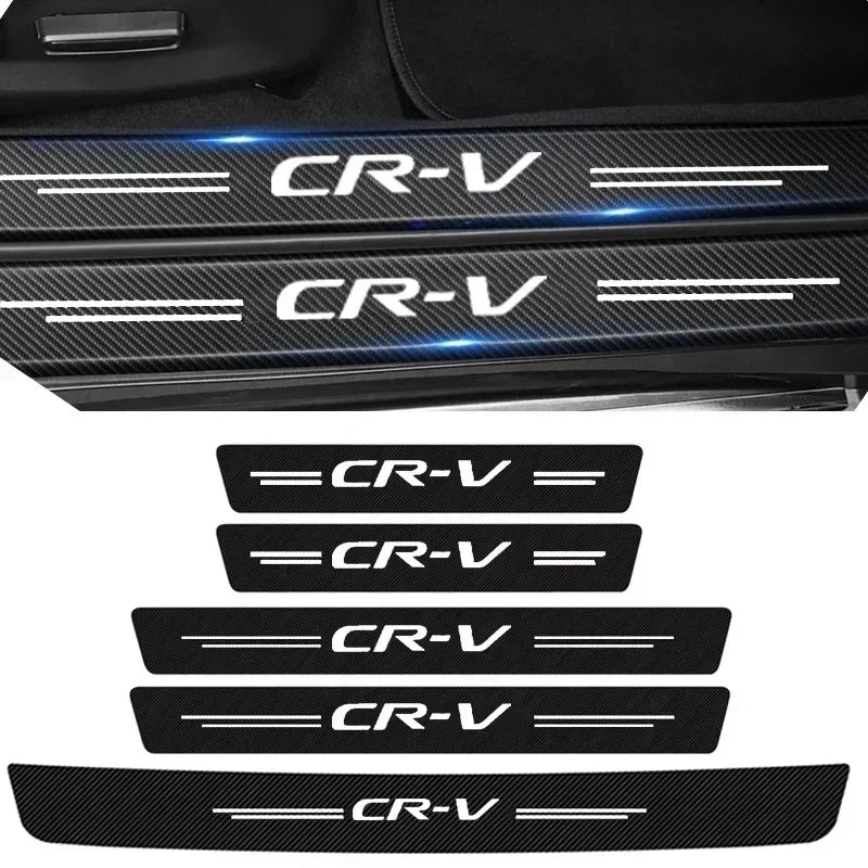 Honda CRV Carbon Fiber Door Sill & Trunk Protector Stickers