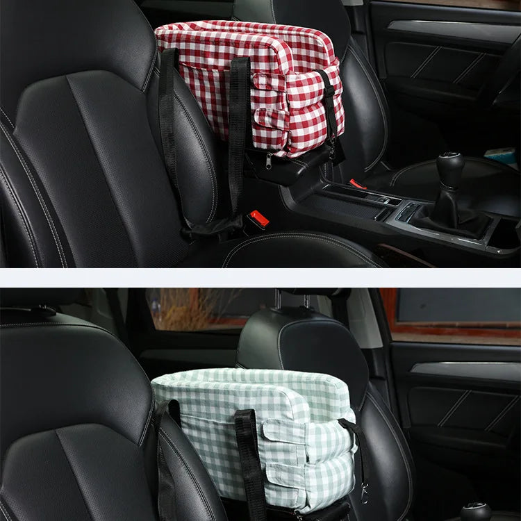 New Car Center Console Pet Bed for Dogs Cats Safe Travel Portable Seat Central Control Safety Seat