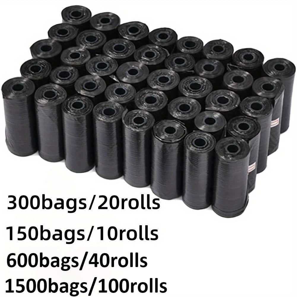 300/1500pcs Dog Poop Bags, Portable Pet Waste Bags, Durable And Leak Proof Pet Garbage Bags, Pet Cleaning Supplies