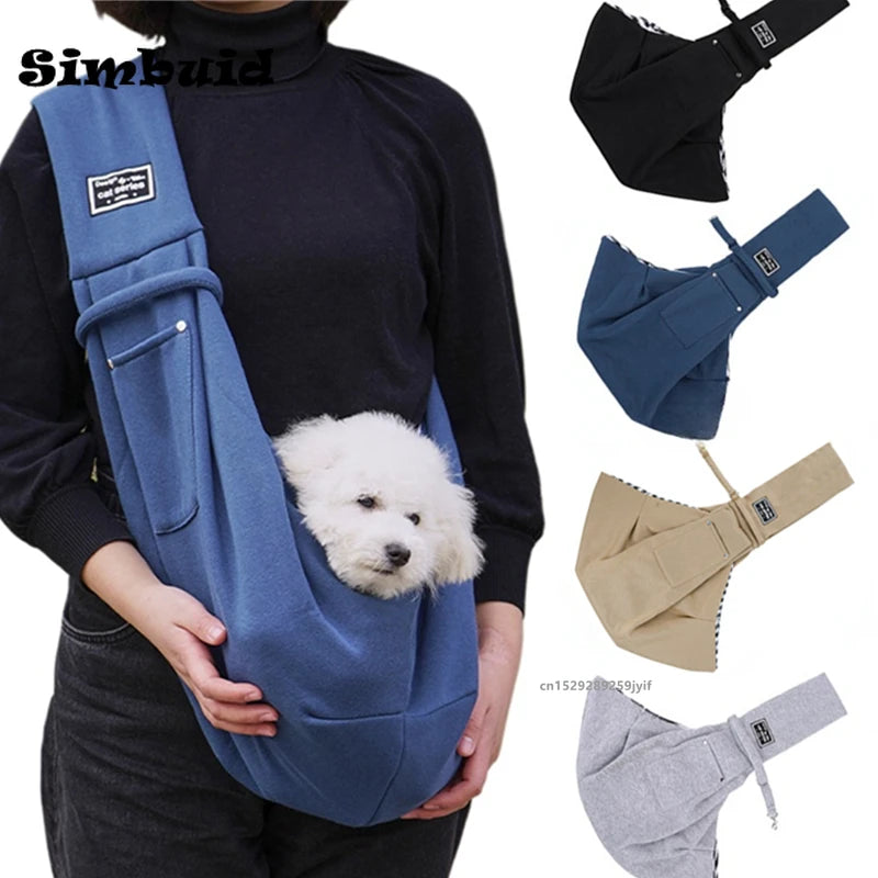 Crossbody Shoulder Sling Pet Carrier Bag – Portable, Up to 7.5kg