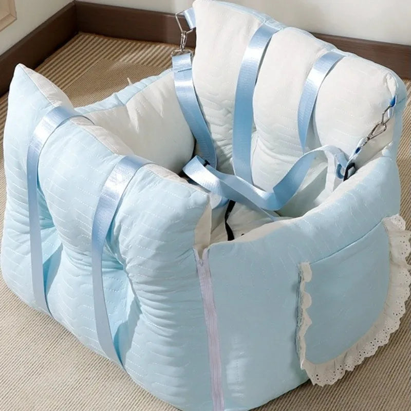 Summer Car Pet Bed Cooling Ice Silk Pad for Dogs Cats Safe Vehicle Seat Mat Travel Comfortable Accessories Dog Car Seat