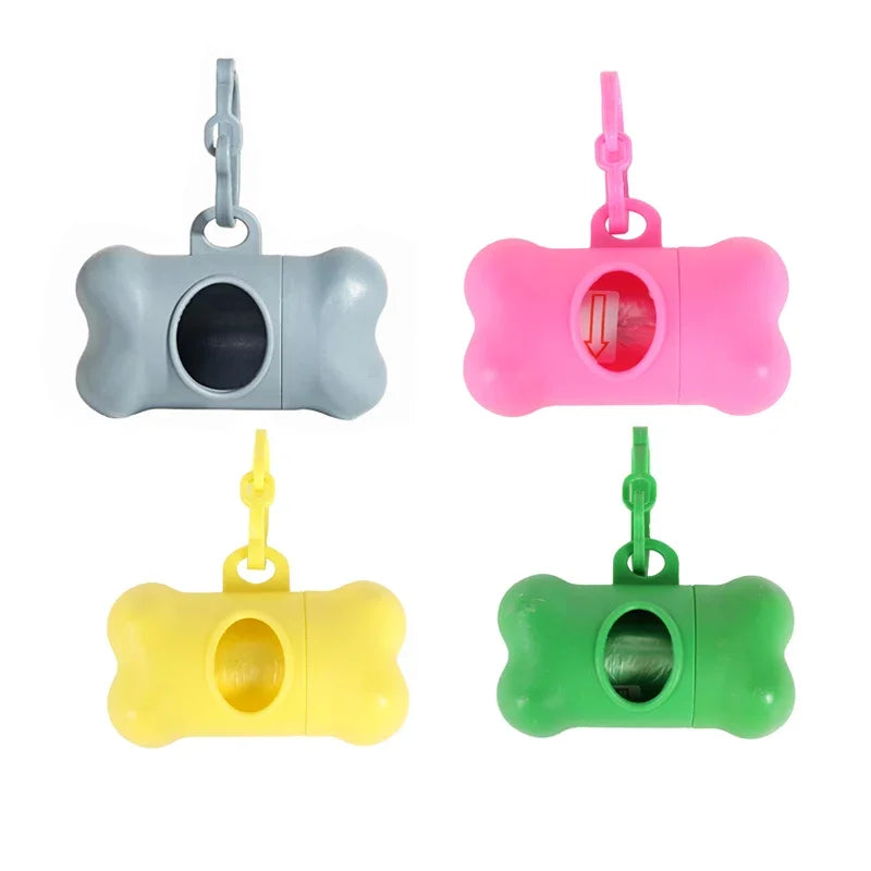 Bone-Shaped Dog Poop Bag Dispenser – Plastic, Universal