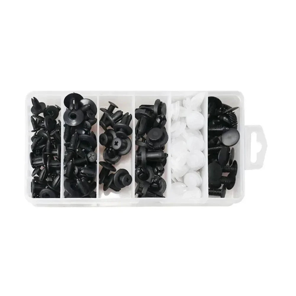 Car Plastic Fastener Clip Kit – 16 Sizes, ABS
