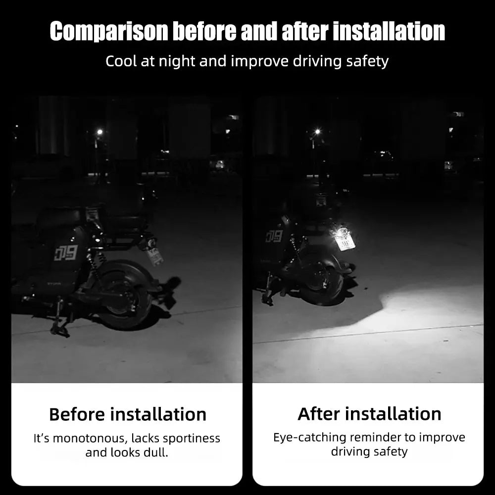 Universal LED Demon Eyes Headlight Decoration – 1 Pair