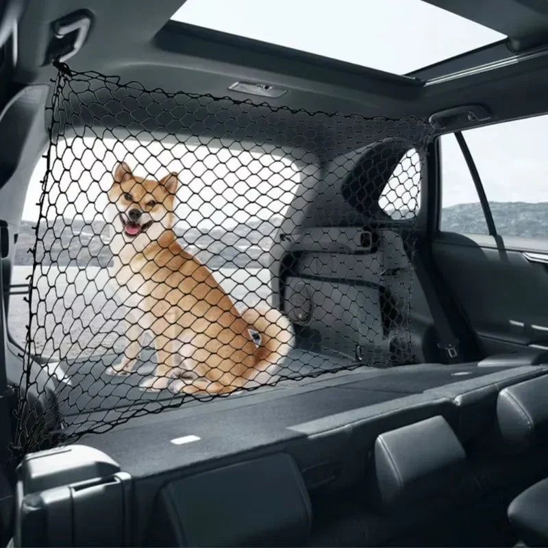 dog insulation mesh Car boot fence durable and sturdy elastic insulation mesh pet safety fence for any vehicle