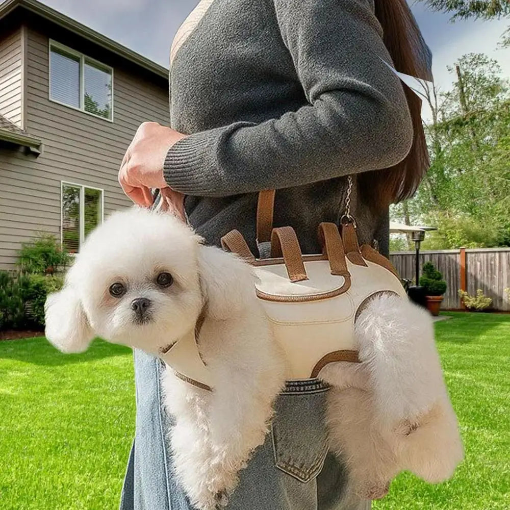 Small Dog Carrier Sling for Puppy Adjustable Breathable Pet Pouch with Pocket Hands-Free Cat Carrier Backpack for Travel Hiking