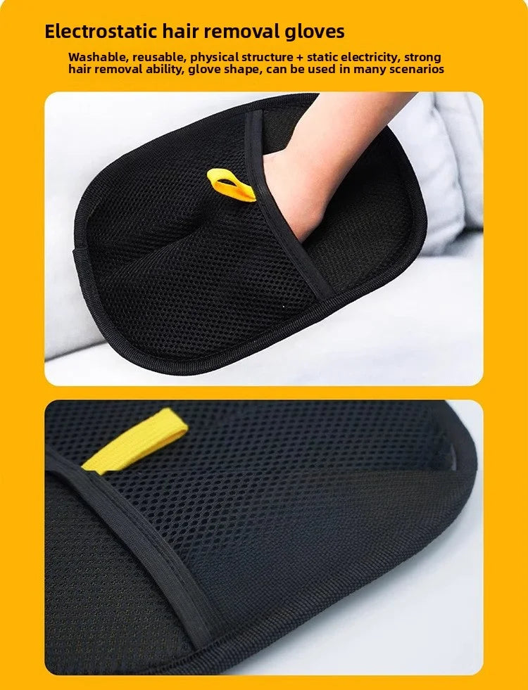 Pet Grooming & Hair Removal Gloves – Static Dedusting
