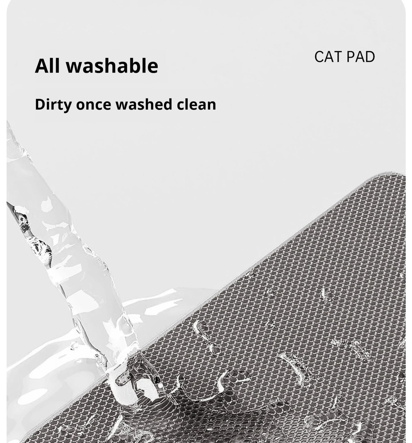 60CMX90CM Cat Litter Mat Waterproof Double Layer Pet Litter Box Mat Pet Toilet Cat Mat Nonslip Sand Cat Washable Mat Pet Clean