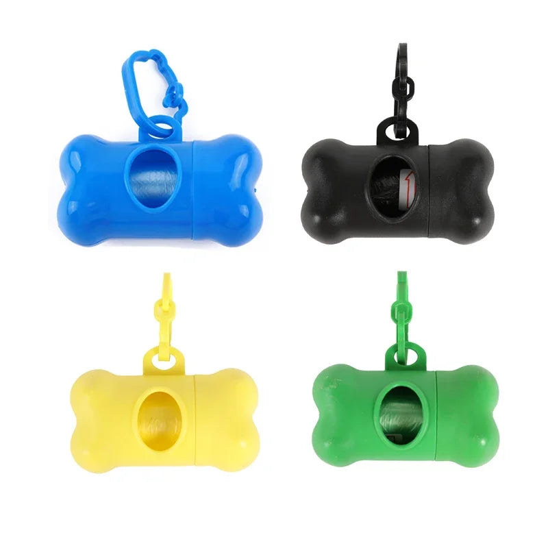 Bone-Shaped Dog Poop Bag Dispenser – Plastic, Universal