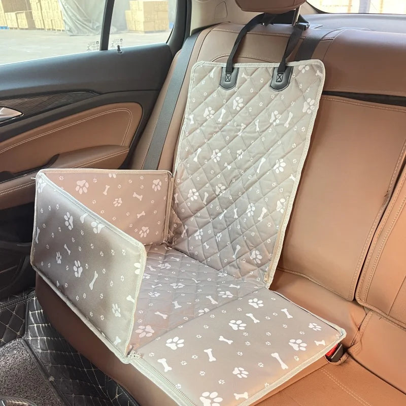 Waterproof Dog Car Seat Cover & Carrier Bag – Folding Hammock, All Breeds