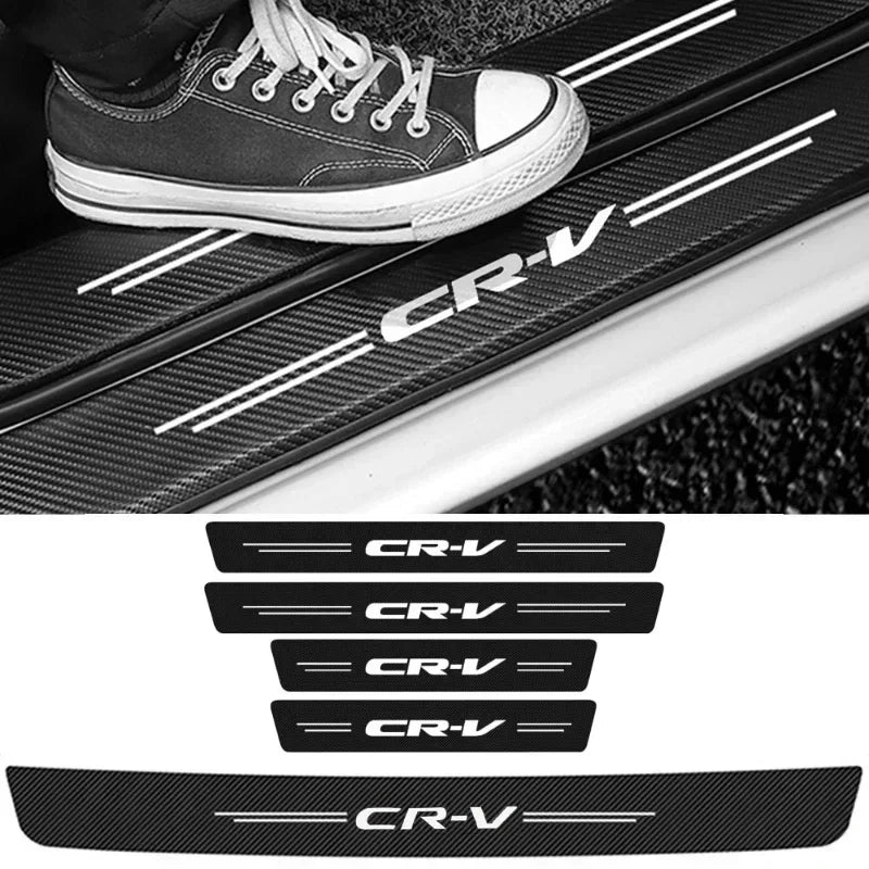 Honda CRV Carbon Fiber Door Sill & Trunk Protector Stickers