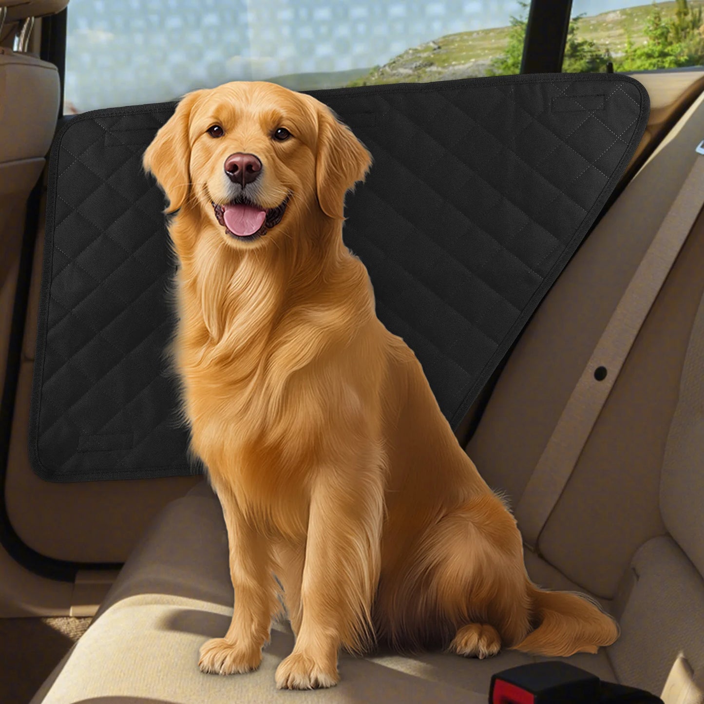 2Pcs Oxford Waterproof Car Door Protector for Dogs Pet Vehicle Door Protector Washable Car Door Protect Mats for Car Truck & SUV