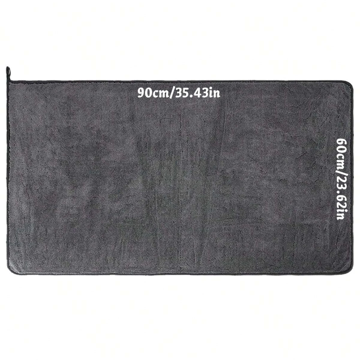 Dark Gray Microfiber Car Drying Towel – 60x90cm
