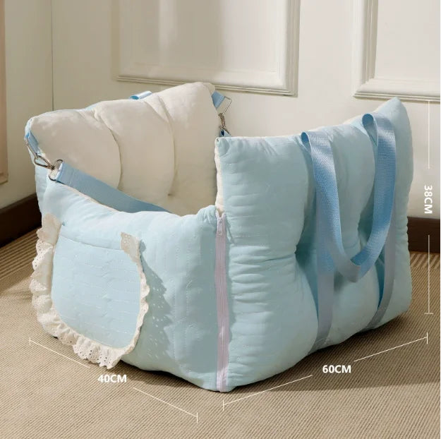 Summer Car Pet Bed Cooling Ice Silk Pad for Dogs Cats Safe Vehicle Seat Mat Travel Comfortable Accessories Dog Car Seat