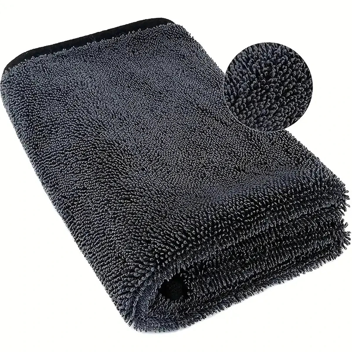 Dark Gray Microfiber Car Drying Towel – 60x90cm