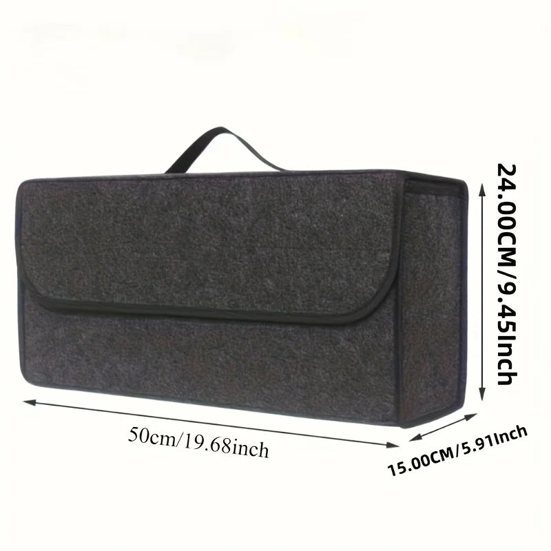 Foldable Car Trunk Organizer – Canvas, Universal Fit