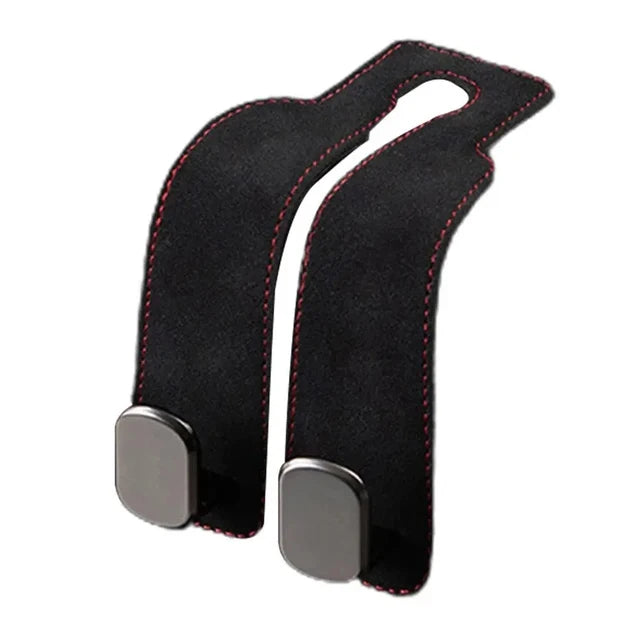 2-in-1 Car Headrest Hook – Foldable Double Hook