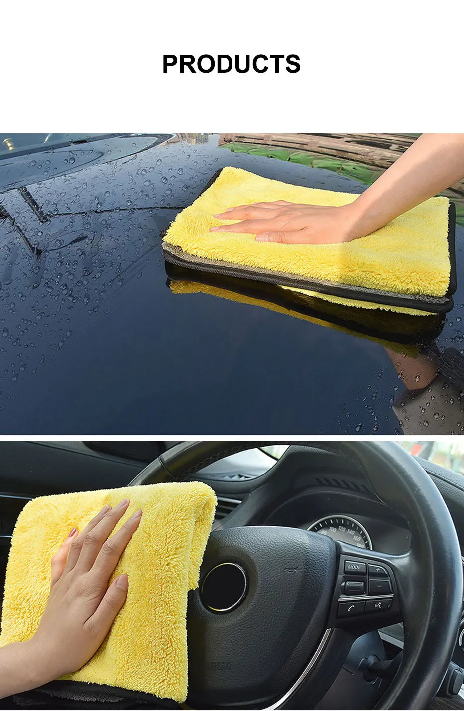 Microfiber Car Wash Towel – Multi-Size