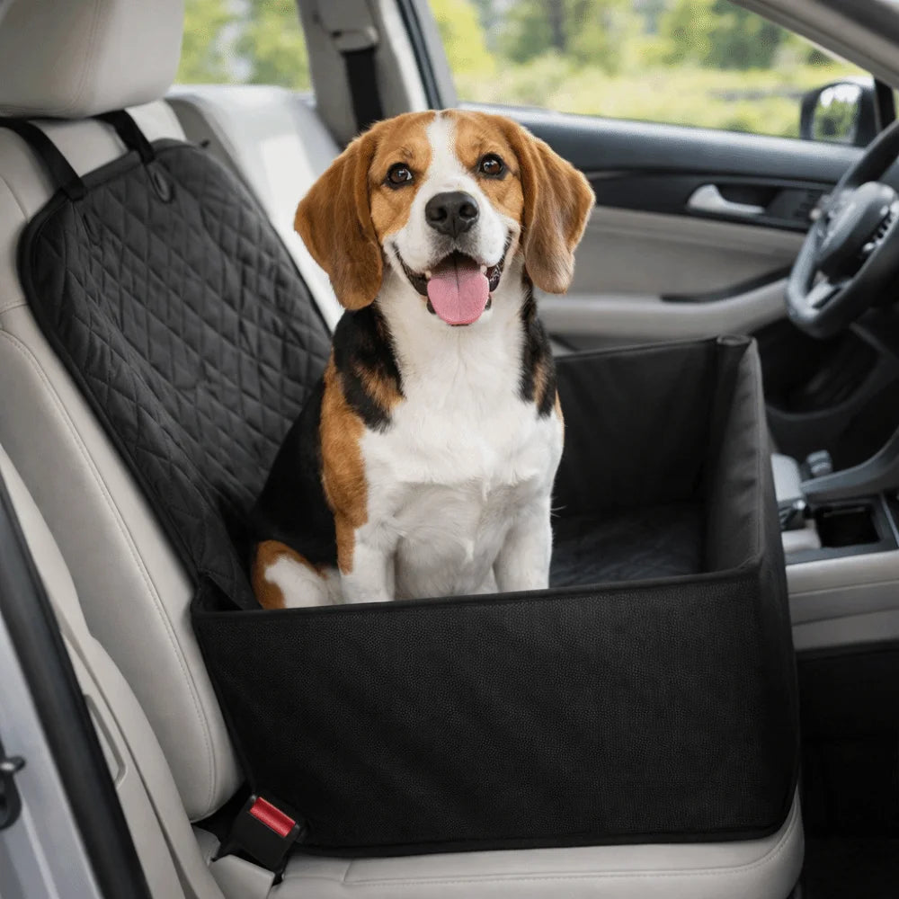 Scratch-Proof Waterproof Pet Car Seat Basket – Non-Slip, All Breeds