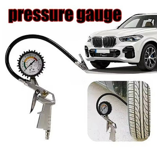 Tire Pressure Gauge For Car Motorcycle SUV Inflator Pumps Tire Repair Tools Pressure Gun Type For Air Compressor Durable