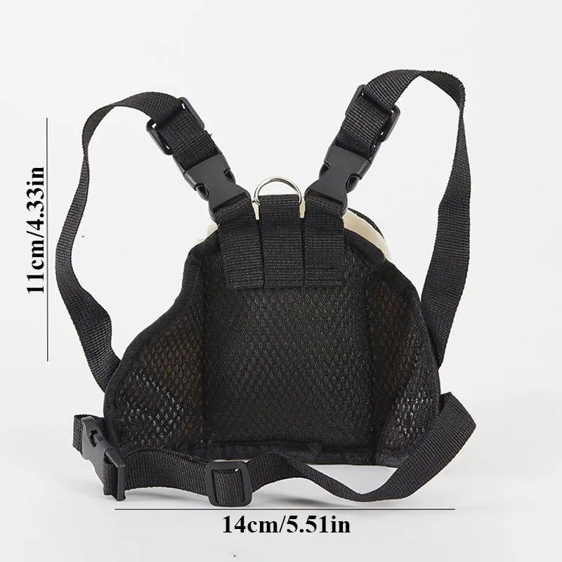 Cute Pet Backpack – Nylon Snack & Treat Bag, 11x14cm