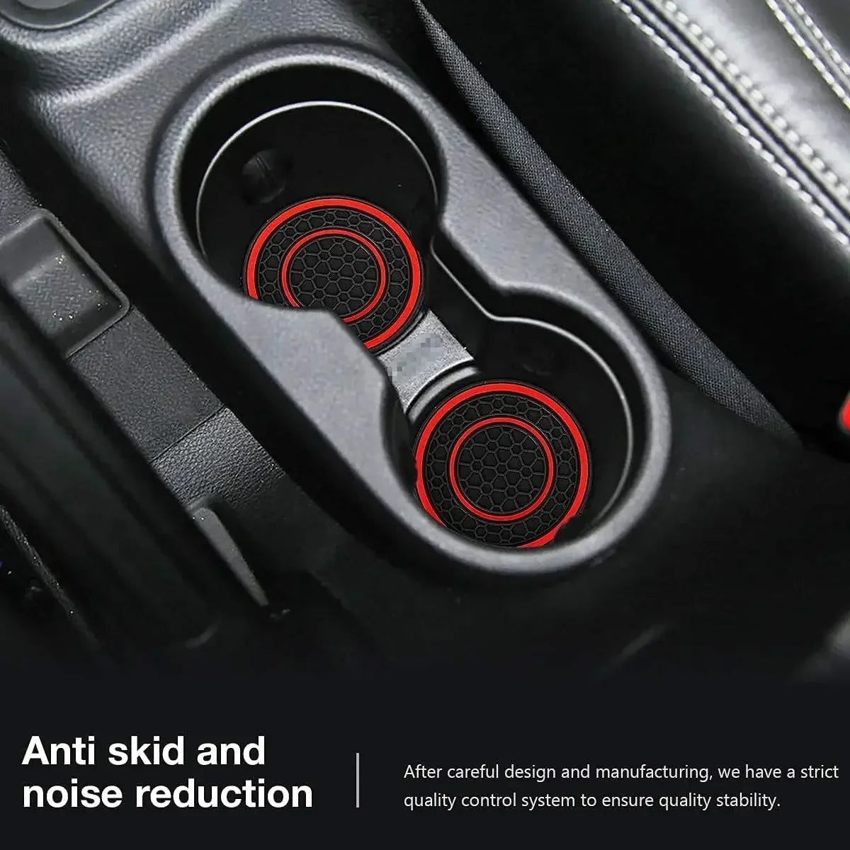 Anti-Slip Car Cup Holder Liner Mats – 2pcs