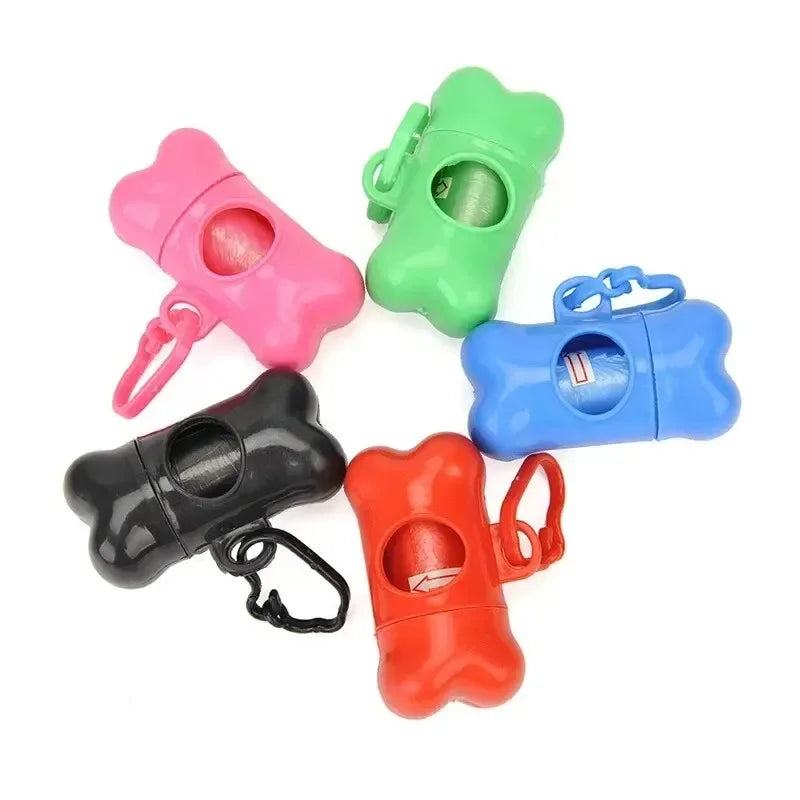 Bone-Shaped Dog Poop Bag Dispenser – Plastic, Universal