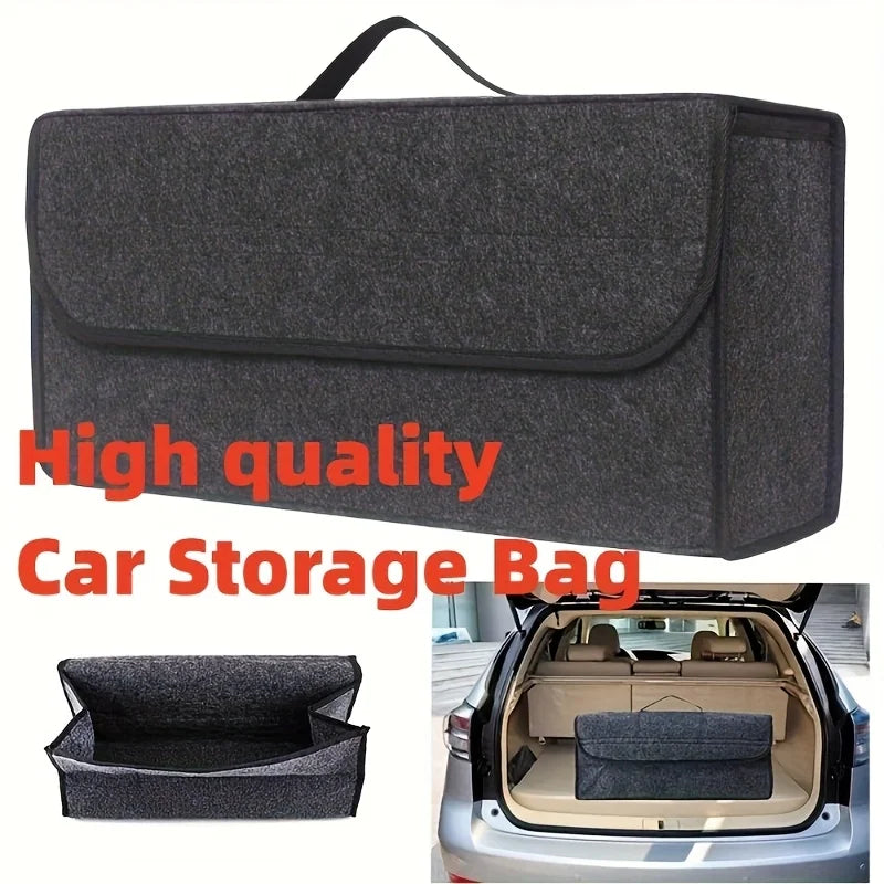 Foldable Car Trunk Organizer – Canvas, Universal Fit