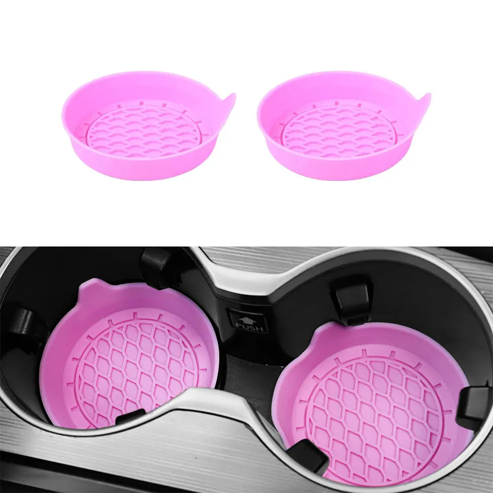 Silicone Car Cup Holder Coaster Insert – 2/4pcs