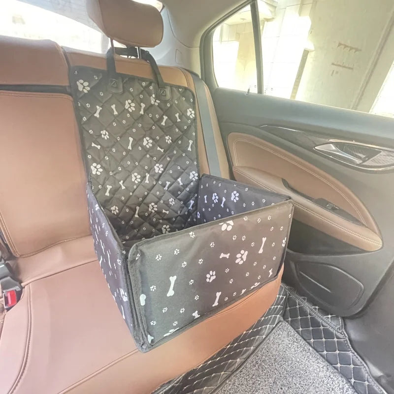 Waterproof Dog Car Seat Cover & Carrier Bag – Folding Hammock, All Breeds