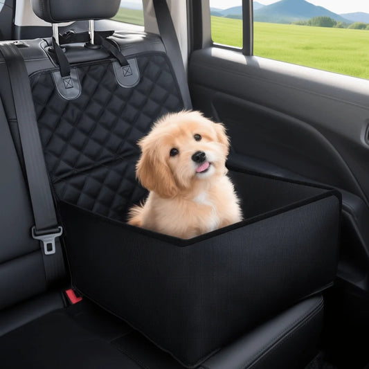Pet Carrier Basket Scratch Proof Dog Auto Seat Non-Slip Portable Cat Basket Seat Waterproof Durable Pet Seat Cover Travel