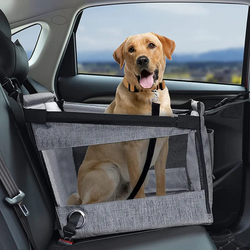 Waterproof Mesh Pet Travel Basket – Portable Car Seat for Dogs & Cats