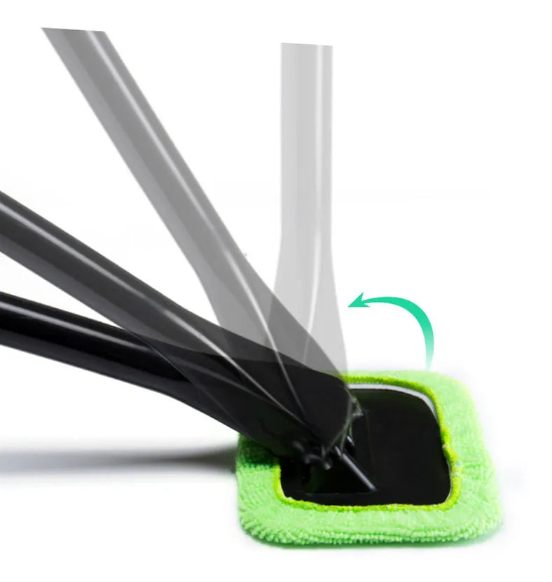 Car Window Cleaning Brush – Microfiber, Long Handle