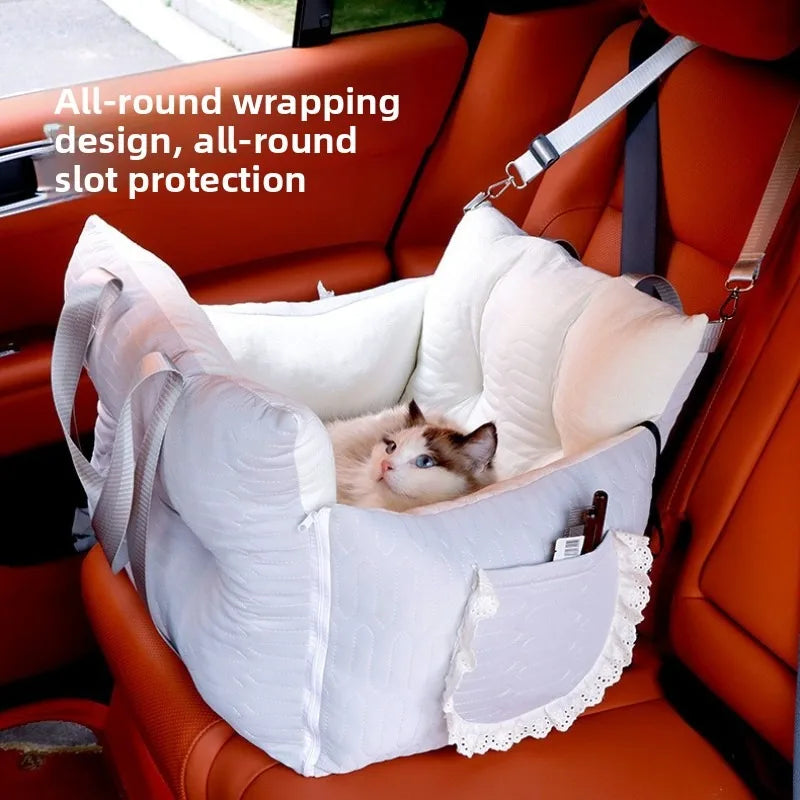 Summer Car Pet Bed Cooling Ice Silk Pad for Dogs Cats Safe Vehicle Seat Mat Travel Comfortable Accessories Dog Car Seat
