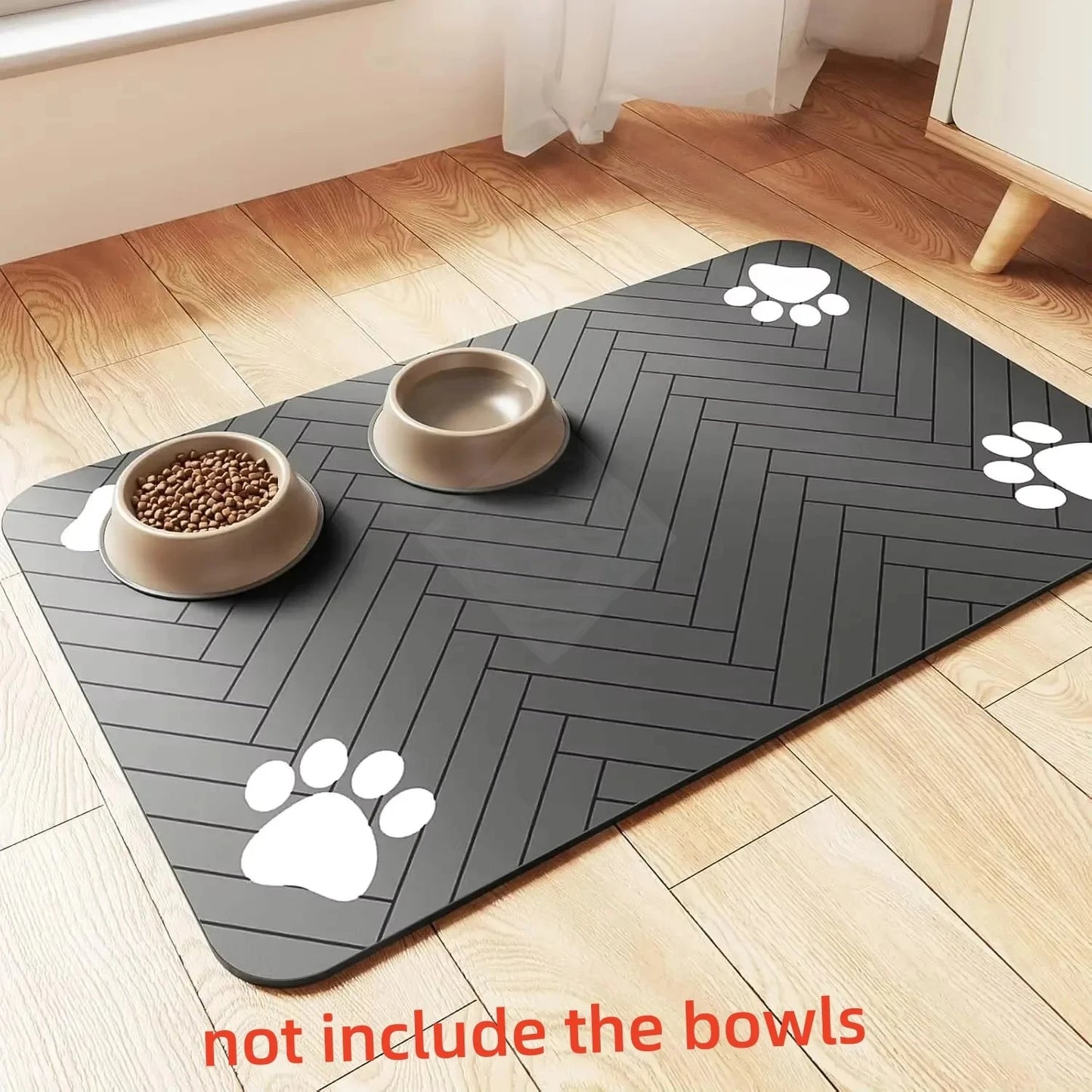 Absorbent Pet Feeding Mat – Waterproof, Non-Slip