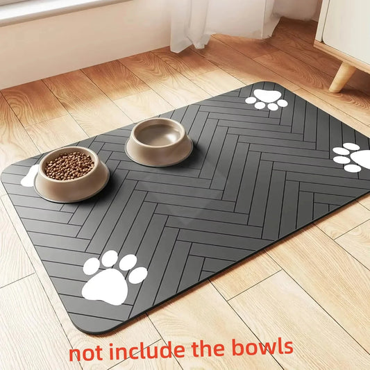 Absorbent Pet Feeding Mat – Waterproof, Non-Slip