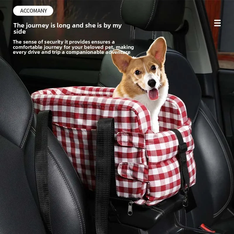 New Car Center Console Pet Bed for Dogs Cats Safe Travel Portable Seat Central Control Safety Seat
