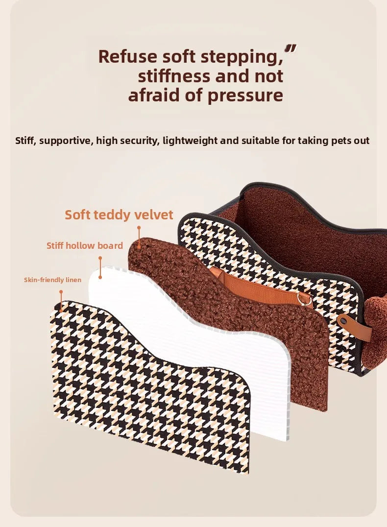 Car Dog Bed Center Console Pet Safety Seat Cushion for Cats Dog Cat Travel Car Accessories Carriers Dog Safety Kennel Armrest
