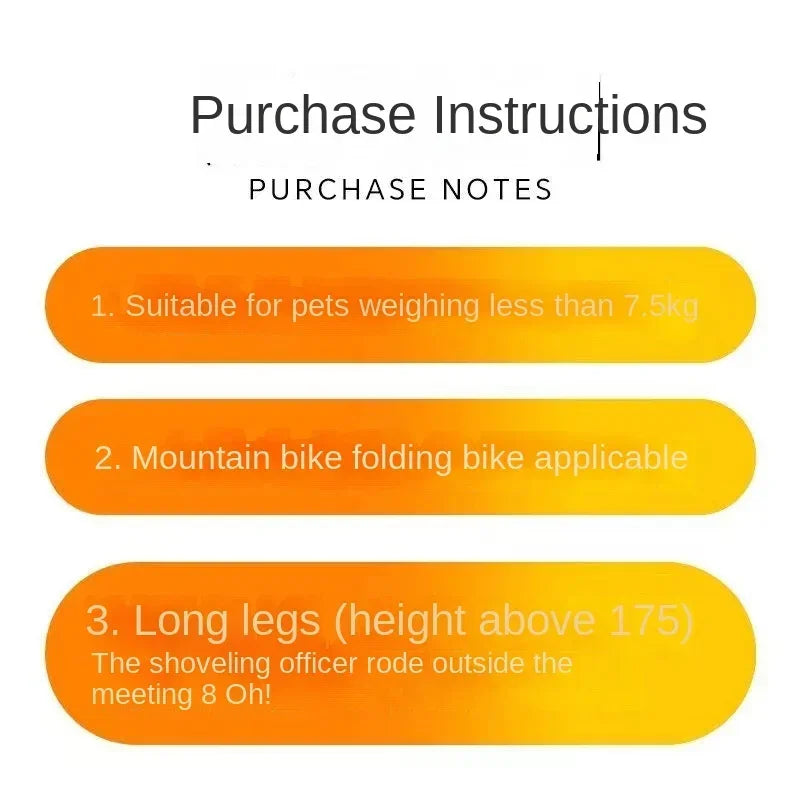 Bicycle Pet Basket Mountain Bike Shopping Basket Road Bike with Dog Cat with Bag Pet Products Dog Carriers & Bags